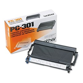 Brother PC301 Thermal Transfer Print Cartridge, Black - in Retail Packaging