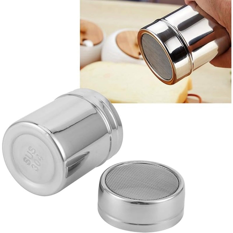RODISHOMM Bakeset Fine Mesh Powder Shaker for Baking, Stainless Steel