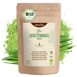 vom-Achterhof Gerstengras Pulver Bio 1000g | reines und natrliches Superfood in Rohkostqualit?t | regelm??ige N?hrwertkontrollen | aus deutschem Anbau | vom Achterhof
