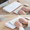 TSJ OFFICE Small Desktop Whiteboard -Glass Dry Erase Board Computer