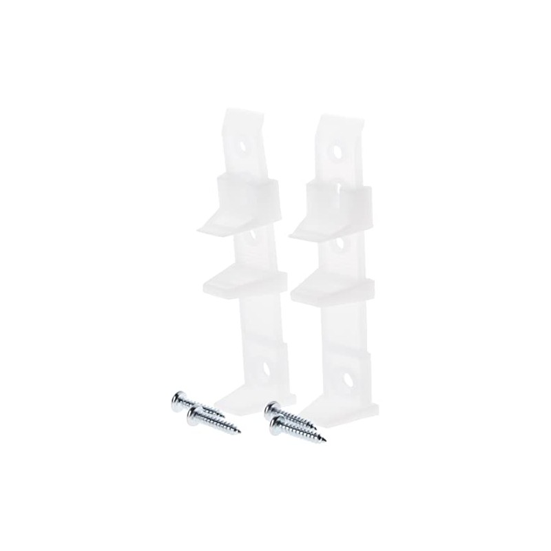 Prime-Line N 6564 Self-Adjusting By-Pass Door Bottom Guide (2 Pack)
