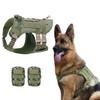 Dog Harness Medium Large Dogs with 2 Backpacks No Pull