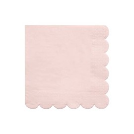 Meri Meri Disposable Paper Napkins (Pack of 20), Scalloped Edge, 2 Sizes, 15 Colors, Party Napkins
