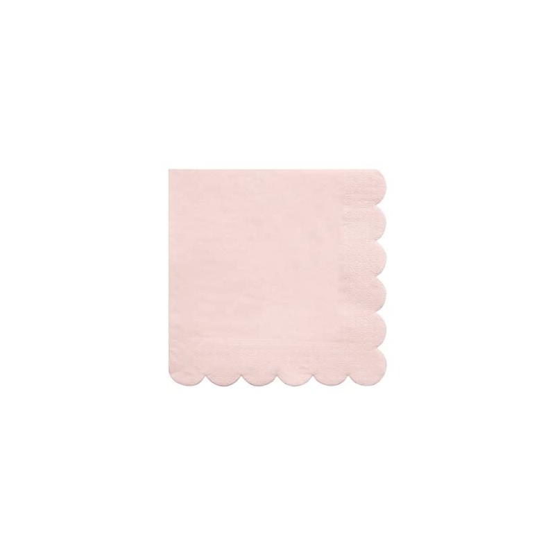 Meri Meri Disposable Paper Napkins (Pack of 20), Scalloped Edge,