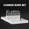 CaRoller Tungsten Carbide Burr Set, 1/8" Shank 20PC Double Cut