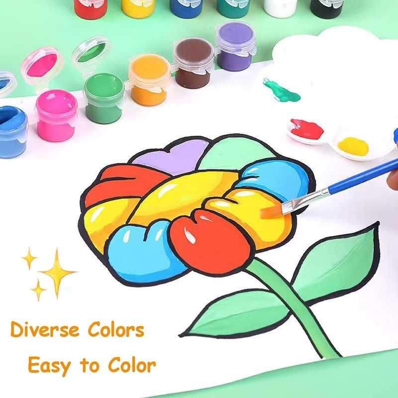 Mini Acrylic Paint Set, 30 Set Washable Paint Strips Kit