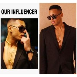 DUCO 3051 Men's Sunglasses, Polarized Sunglasses, High Quality Carbon Fiber Material, Aviator, Teardrop Sagurasu, Large, Sunglasses for Men, UV400, For Fishing, Driving, Driving, multicolor (black /