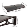 Window Door Awning Canopy,Awning for Door Window Exterior with Bracket,Front