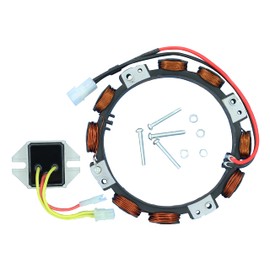 592831 Stator Alternator with 845907 Regulator fit for BS 394890 393374 691185 797375 797182 and 696459 691063 393800 391735 393474 390185 390671 390693 391222 391520 Lawn Mower Tractor