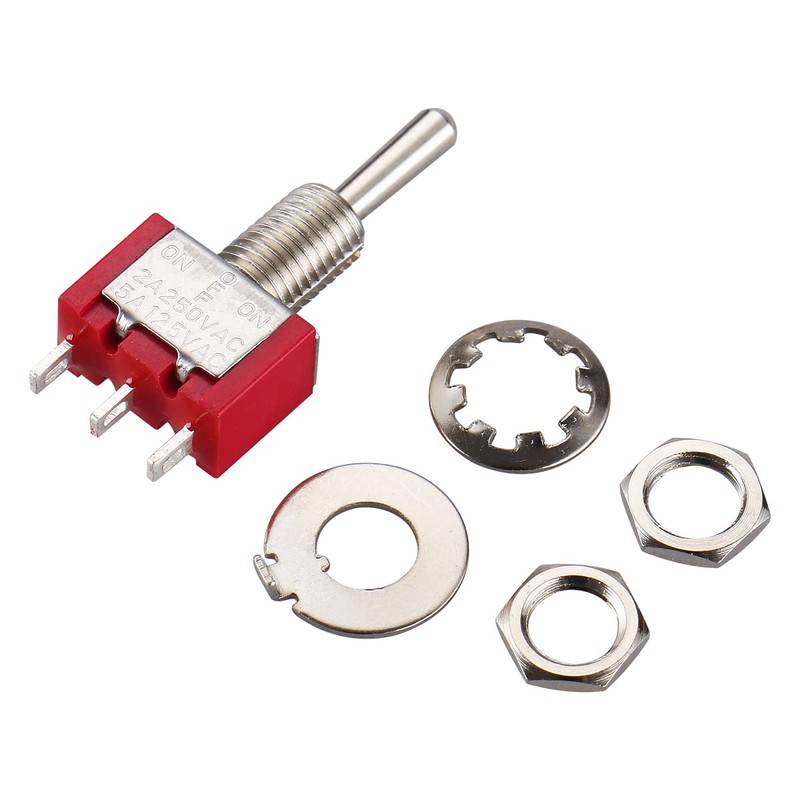 Baomain Toggle Switch MTS-123 SPDT Momentary (ON)-Off-(ON) 3 Files 3