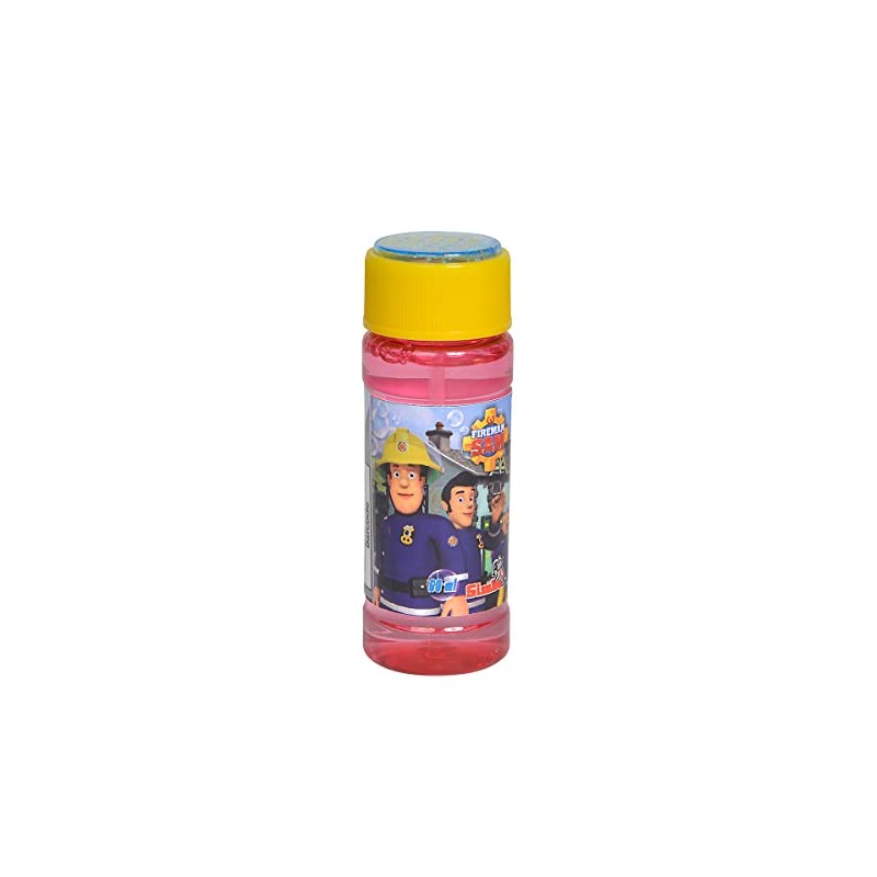 Simba Fireman Sam 109252405 Soap Bubbles Bottle, 3 Assorted Designs,