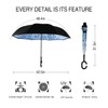 MRTLLOA 40/49/56 Inch Oversize Windproof Inverted Reverse Upside Down Umbrella,