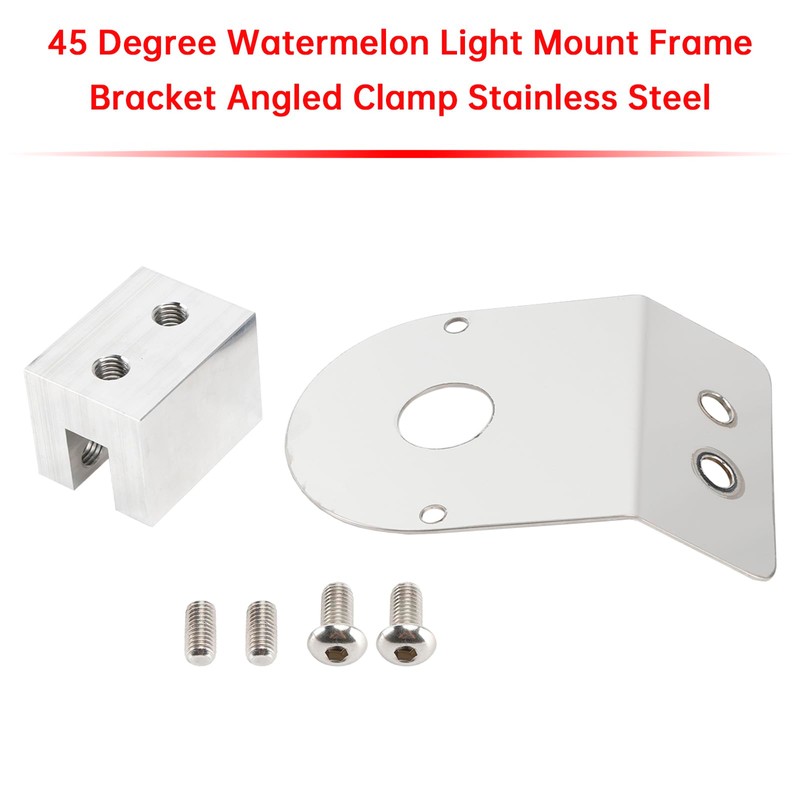 Areyourshop 45 Degree Universal Watermelon Light Mount Frame Bracket Angled