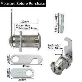 SENENQU Pack of 10 Cabinet Lock with Key 30 mm Locker Locks with Key Letter Box Lock Furniture Lock for Drawers and Cabinets