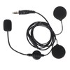 Motorbike Full Face Helmet Earpiece Mic 7.1mm Plug Two Way