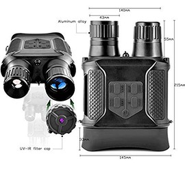 Digital Night Vision Binoculars 7x31mm-400m/1300ft Viewing Range and Super Large 4’’ Viewing Screen Infrared Scope in Full Dark