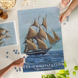Old Ironsides, USS Constitution (1000 Piece Puzzle, Challenging Jigsaw Puzzle for Adults, Made in USA)
