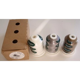 signature polyester 69 sunstop uv thread 3 cones of 360 yards each colors white grey beige