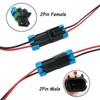 Set 2 Pins A/C Compressor Connector Wiring Harness Male +
