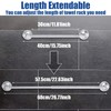 Adjustable 16-27" Suction Cup Towel Bar Extendable Suction Cup Towel