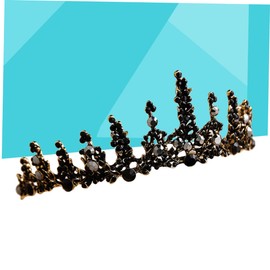 Beavorty Elegant Wedding Crown Crystal Crown Tiara for Suitable for Bridal Party Engagement