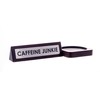 Boxer Gifts Caffeine Junkie' Wooden Sign | Fun Novelty Desk