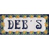 Italian Ceramic Numbers & Letters Lemon Design House Numbers Tile