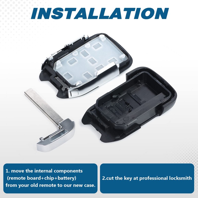 Keyecu Remote Smart Key Housing Shell 6 Button for Suburban