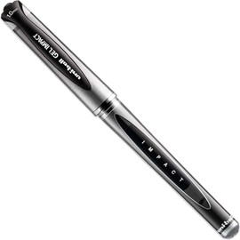 uni-ball UM-153S Gel Impact Broad Rollerball Pens - 1mm Nib, 0.6mm Line Width - Black Ink (8)