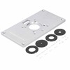 Trimming Flip Board Aluminum Alloy Woodworking Router Table Insert Plate