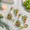 Horaldaily 100 Spring Disposable Paper Decorative Guest Napkins, Sunflower lavender