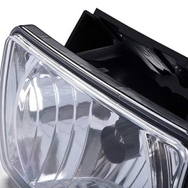 PIT66 Front Bumper Fog Lights Assembly,Compatible with 2004-2012 Chevy Colorado/Compatible with 2004-2012 GMC Canyon Clear Lens Left+Right