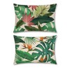 Bonhause Tropical Leaves Throw Pillow Covers 12 x 20 Inch