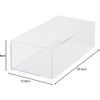 Muji 44089576 Stackable Acrylic Box, Medium, Approx. Width 10.9 x