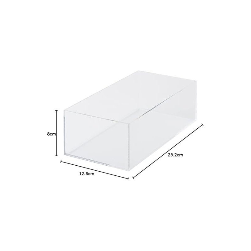 Muji 44089576 Stackable Acrylic Box, Medium, Approx. Width 10.9 x