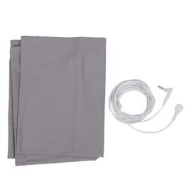 Grounding Pillowcase with Grounding Cord for Better Sleep Silver Fiber Fabric Conductive Grounding Pillow Cover US Plug