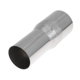 X AUTOHAUX 2" OD to 2.35" OD Mandrel Exhaust Bend Elbow Concentric Reducer T304 Stainless Steel Pipe Adapter 6 Inch Length Silver Tone