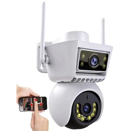 7links 4K Security Camera: Dual Lens WiFi Pan-Tilt IP Camera, Full HD, Colour Night Vision, IP66 (Smart Surveillance Camera, Full HD Surveillance Camera, Outdoor)