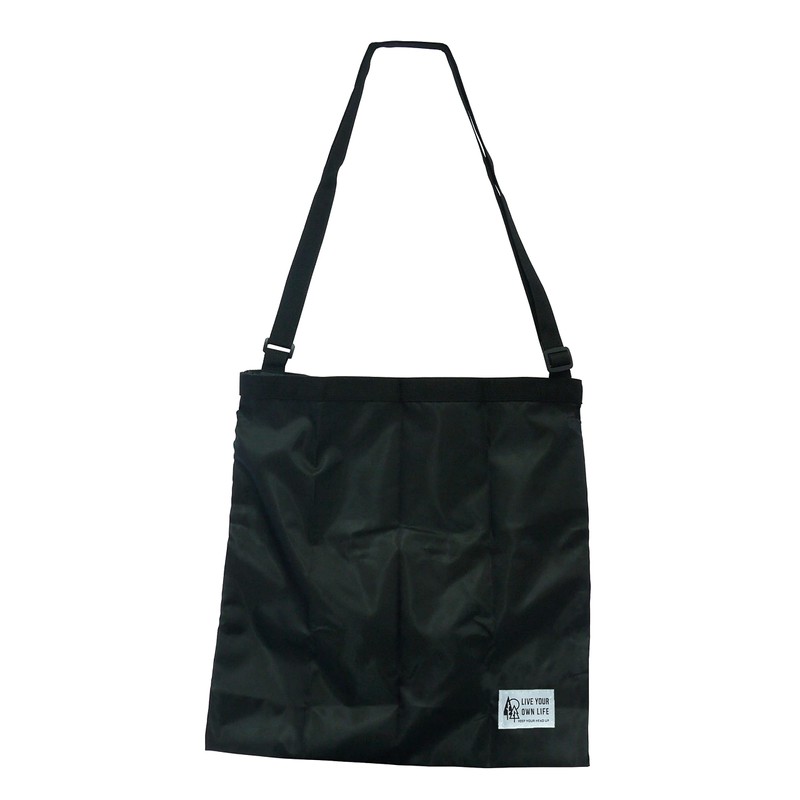 Pocket Shoulder Bag, Sacoche, Foldable, Compact, Portable Type, Carabiner Hook,