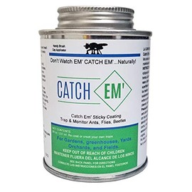 Catch EM' Sticky Coating 8oz Brush on Insect Trap Coating(Brush Cap)