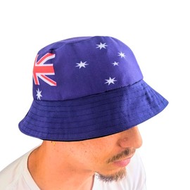Adult Size - Proudly Australian Aussie Love Reversible Bucket hat by Tribe Afrique