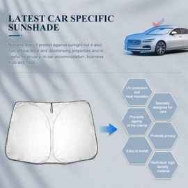 BIBIBO Volvo S90 V90 Sun Protection Windscreen Car with Volvo S90 V90 2017-2022, Car Sun Protection Certified Quality Windscreen Cover Foldable with UV Protection