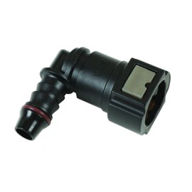 Connect 37209 Fuel Line Angled Quick Connectors 9.89mm x 8mm 3pc, Black