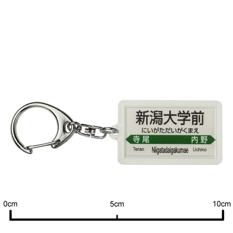 JR Higashi Dragon Lines "新潟大学 before" Key Holder Train Goods