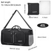 G4Free 40L/65L Foldable Duffel Bag, Water-Repellent Travel Backpack, Lightweight Carry