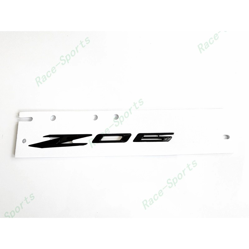 Corvette 2PCS Gloss Flash Black Side Z06 Emblem Badge For