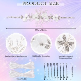 HOWAF Girls First Holy Communion Gifts, 1st Holy Communion Hair Accessories for God Bless You Events Gifts