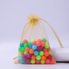 HugeDE 100 Pcs 17 x 23cm Organza Drawstring Bags Large