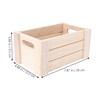 OHPHCALL Medium Creative Wooden Desktop Storage Basket Storage Cube for