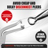 2 Pack Professional Electrical Disconnect Pliers with 8 Terminal Removal